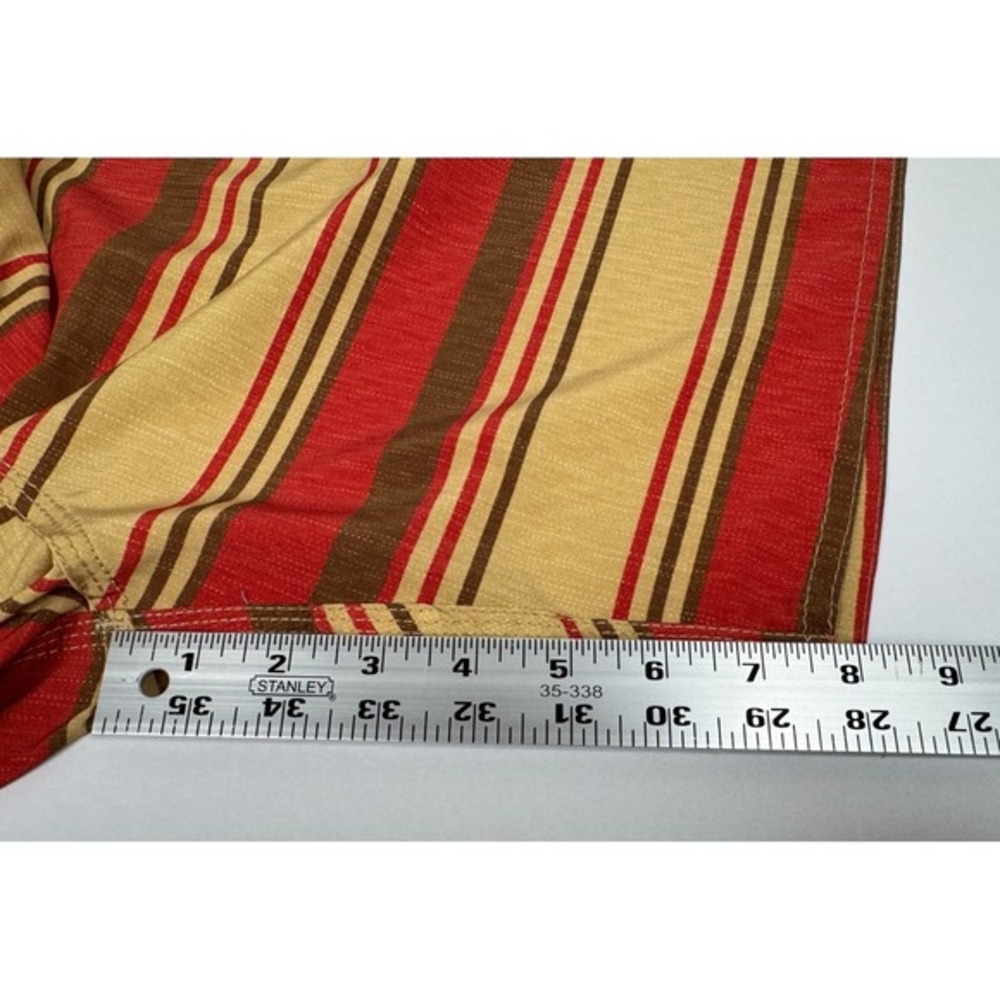 Santa Cruz Board Shorts Mens 36 Brown Red Tan Stripe Surf Swim Trunks Skate‎ - Picture 13 of 16
